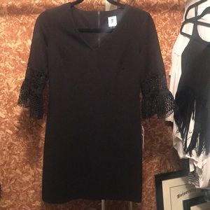 Black straight fit dress